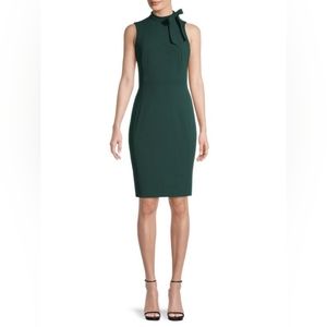 CALVIN KLEIN Bow-Neck Sheath Dress